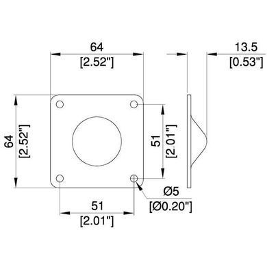 Ножка Penn Elcom F0615z Стальная, для штабелирования