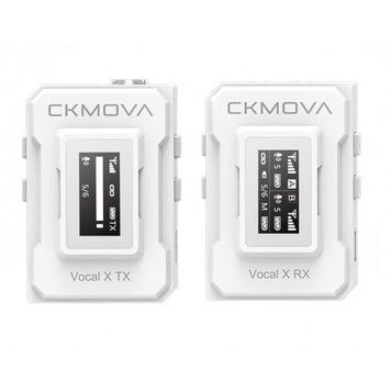 Мікрофон бездротовий CKMOVA Vocal X V1W (Білий)