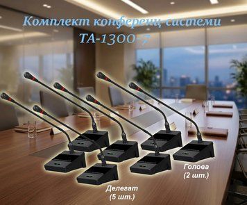 Комплект конференц-системи Emiter-S TA-1300-7