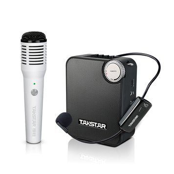 Портативний підсилювач з ручним та наголовним мікрофонами Takstar E500W