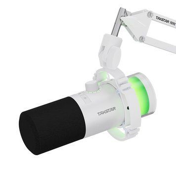 Фото товару Кондесаторний USB/XLR-мікрофон Takstar GX5-BW, білий