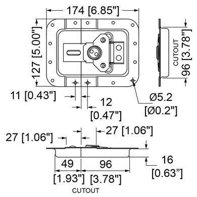 Замок для кейсу Penn Elcom L935/537z