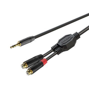 Готовый соединительный аудиокабель Roxtone GPTC145L1, 2x0.22, 1 м