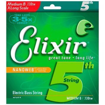 Струны для бас-гитар Elixir 5S NW M L
