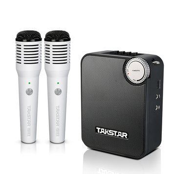 Портативний підсилювач Takstar E500W-2H із ручними мікрофонами