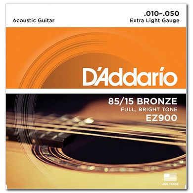 Струни D'Addario EZ900 80/15 Bronze Extra Light, 10-50