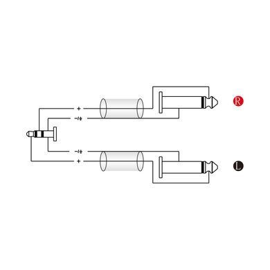 Аудіокабель Roxtone SAYC130L2, 2х1x0.14, 2 м