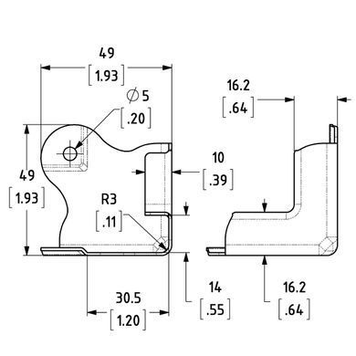Угловая связка C0675/30z для Slam-Lid System
