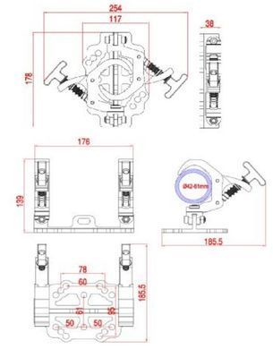 Струбцина для кріплення EMS 114P126-XZ