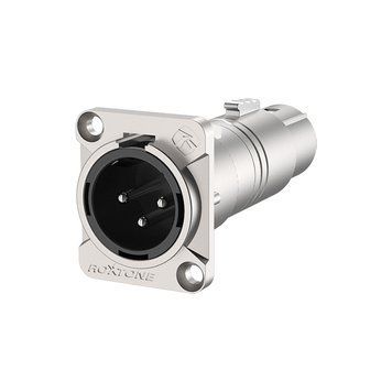 Переходник Roxtone RA3XMFD XLR male (папа) - XLR female (мама)