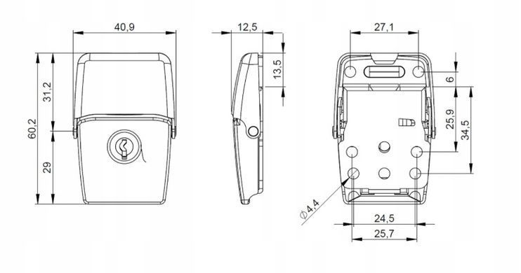 Замок для кейсу Penn Elcom 2270c