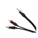 Готовый кабель 3.5 штек. stereo - 2RCA audio 5m Cabletech Basic Edition KPO3844-5