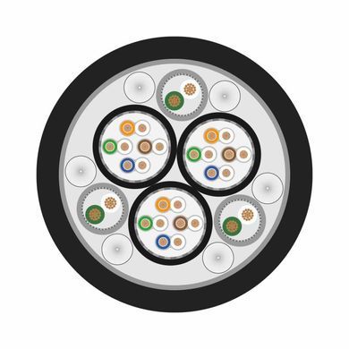 Комбинированный кабель Sommer Cable SC-Monocat 303, 3 x CAT.7, DMX: 3 x 2 x 0,25 mm&sup2;
