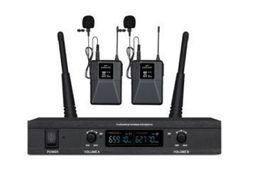 Беспроводная микрофонная система EMS TA-A02P с петличными микрофонами