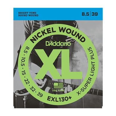 Струни D'Addario EXL130+ Nickel Wound, Extra-Super Light Plus, 8.5-39
