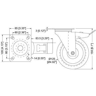 Ролик Penn Elcom W8992/B