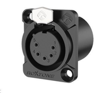 Разъём Roxtone RX5FDWP-BG XLR 5 pin панельный