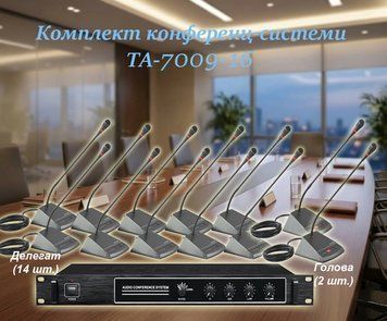 Комплект конференц-системи Emiter-S TA-7009-16