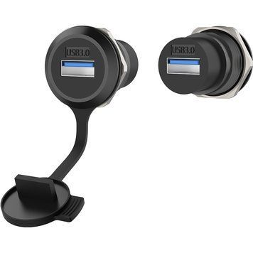 Проходной разъем USB 3.0 Roxtone RAU3D24-B мама