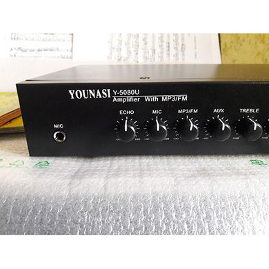 Усилитель Younasi Y-5080U, 80Вт, USB, FM, Bluetooth