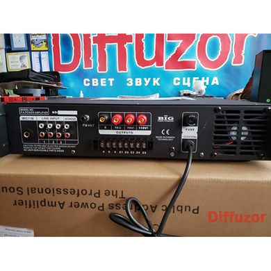 Трансляційний підсилювач BIG PADIG250 5zone USB/MP3/FM/BT