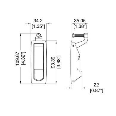 Замок для кейсу Penn Elcom 2495s