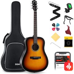 Акустична гітара (комплект) Donner EC1020 Donne Cutaway Sunburst