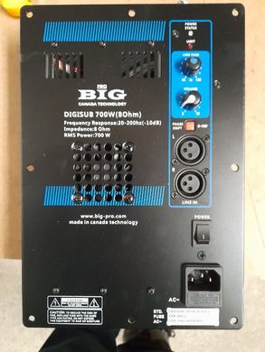 Усилитель для акустической системы BIG DIGISUB 700W(8Ohm)