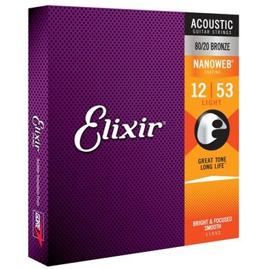 Струни для акустичних гітар Elixir AC NW 12SM