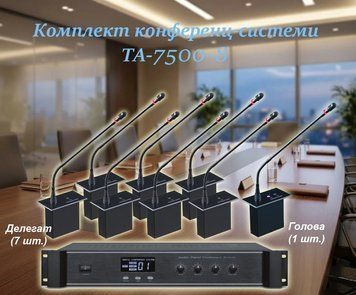 Комплект конференц-системи Emiter-S TA-7500-8