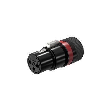 Разъем Roxtone LX3FH XLR (мама) металл, низкопрофильный вращающийся
