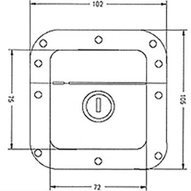 Замок для кейсу Penn Elcom 2230 з ключом