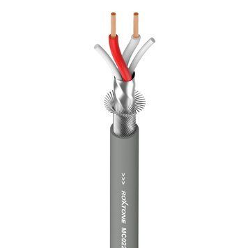 Кабель микрофонный Roxtone MC022L, 2х0.5, 100 м