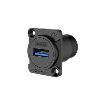 Разъём Roxtone RAU3D-B панельный USB 3.0