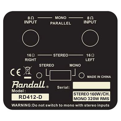Гитарный кабинет Randall RD412-DE