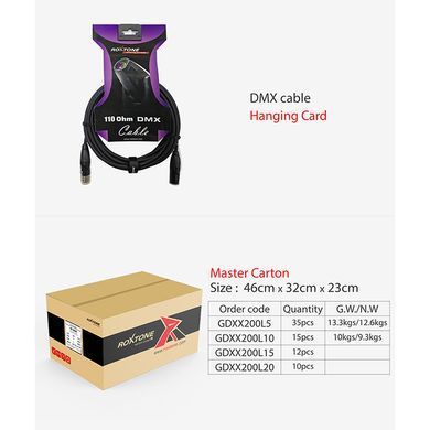 Кабель AES/EBU&DMX Roxtone MDXX200L10, 2x0.34, 10 м