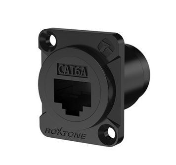 Разъём Roxtone RAE8FD-C6A-B панельный RJ45