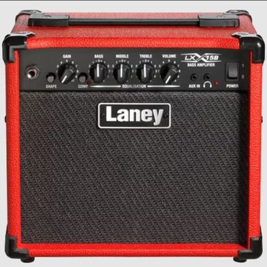 Комбопідсилювач для бас-гітари Laney LX15B-RED