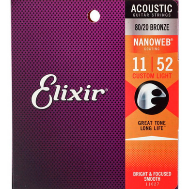 Струни для акустичних гітар Elixir AC 8020 NW CL (3 Pk)