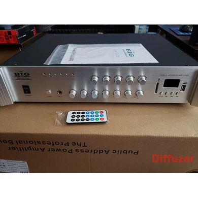 Трансляційний підсилювач BIG PADIG120 5zone USB/MP3/FM/BT/REMOTE