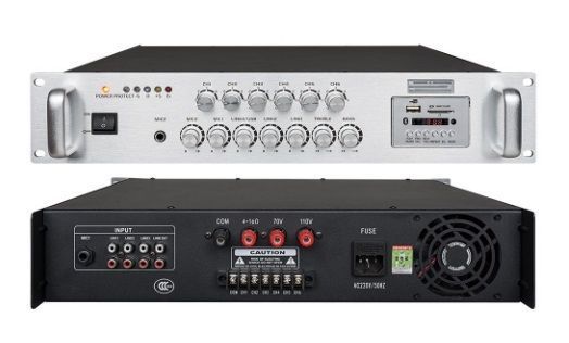 Усилитель ProRecAudio PA-5800USBDS, 800Вт, USB/SD, 2U, серебристый