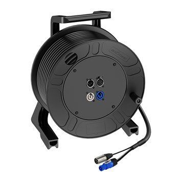 Кабельный барабан с DMX и спикерным кабелем ROXTONE CDPS010L25, 25 м