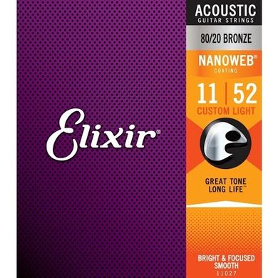 Струни для акустичних гітар Elixir AC Ph NW CL (3 Pk)
