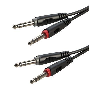 Готовый аудиокабель Roxtone RACC200L06, 2х2x0.14, 0,6 м