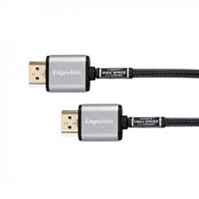Готовий кабель HDMI - HDMI штек.-штек. (A-A) 1.8m Kruger&Matz KM0329