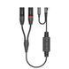 Додадткове фото товару Двохканальний балансовий аудіокабель Roxtone RA3DT-TC2XM USB-C - 2*XLR тато