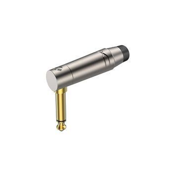 Разъем Roxtone RJ2RPP-BK-NG Jack 6,3 (mono) угловой