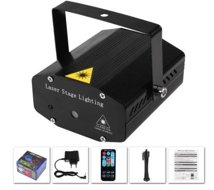 Міні-лазер S4 150mW RG Mini Laser Light с mp3-USB  та ДК