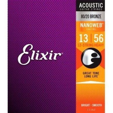 Струни для акустичних гітар Elixir AC NW 12H