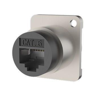 Разъём Roxtone RAE8FD-C6-S панельный RJ45